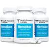Hemokor - Strike The Hemorrhoid at Its Source-3 bottles-90 Capsules-Improved Formula-Official Hemokor (3) view 1