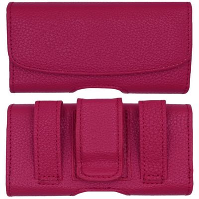 2nd Gen Premium Pouch case with Belt Clip for Tandem Diabetes Care Insulin Pump (T:Flex Pump/T:Slim G4 Pump/T:Slim X2 Pump) (HOT Pink/Horizontal/1)