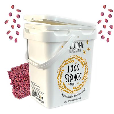 1000 Springs Mill - Organic Red Beans 25lb Bulk Bucket | Used for Soups, Salads, Chili or as a Sweet Paste for Desserts | Bulk Dry Red Beans | Vegan Friendly