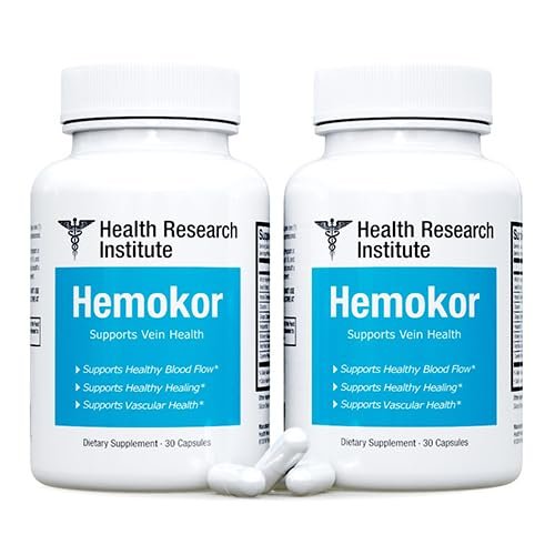 Hemokor - Strike The Hemorrhoid at Its Source-2 Bottles- 60 Capsules-Improved Formula-Official Hemokor (2)