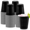 Zubebe 100 Pack 18oz Black Cups, Disposable Plastic Cups Large Drinking for Wedding, Graduation Party, Beer Taste Serving, Snacks Samples and Tastings view 1
