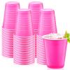 Zubebe 100 Pack 18oz Pink Cups, Disposable Plastic Cups Large Drinking for Wedding, Graduation Party, Beer Taste Serving, Snacks Samples and Tastings view 1