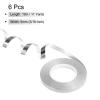 PATIKIL 6pcs Curling Ribbon Crimped Balloon String Shiny Metallic 3/16 inch 11 Yards Iridescent for Party Decoration Gift Wrapping Crafts Silver view 2