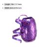 PATIKIL 6pcs Curling Ribbon Crimped Balloon String 3/16 inch Laser Metallic Shiny 11 Yards Iridescent for Christmas Wedding Gift Crafts Florists Decoration Purple view 2