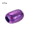 PATIKIL 6pcs Curling Ribbon Crimped Balloon String 3/16 inch Laser Metallic Shiny 11 Yards Iridescent for Christmas Wedding Gift Crafts Florists Decoration Purple view 3