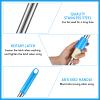 Spin Mop Replacement Handle 360 Degree Spin Mop Pole Handle Replacement Rotating Telescopic Stick for Head Replace Spinning Household Cleaning Accessories for Home(Cute Blue) view 4