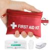 Yzpacc Mini First Aid Kit - Pocket Keychain & Elastic Belt & One Pair of Disposable Gloves for Travel Home Camping - Emergency Supplies (1 Set) view 1
