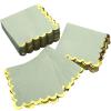 Panelee 100 Pack Sage Green Cocktail Napkins with Gold Foil 2 Ply Dessert Folded 5 x 5 Inches Disposable Napkins for Dinner Wedding Birthday Party Bridal Anniversary Reception Event view 1