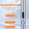 COMANYI Electric Lighter Rechargeable Plasma Flameless USB Lighter with Safety Lock Dual Arc LED Display for Candle Grill Kitchen Camping (Silver) view 4