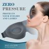 ZGGCD Sleep Mask for Side Sleeper, Light Blocking Sleeping Eye Mask for Women Men, 3D Contoured Cup Night Blindfold, Luxury Eye Cover Eyeshade with Adjustable Strap for Travel, Nap, Grey view 4
