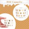 AimFun 60 Pcs Treat Snack Cups Gold Dessert Cups 8oz Disposable Paper Ice Cream Cups for Hot or Cold Food Container Birthday Christmas Party Supplies view 2