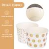 AimFun 60 Pcs Treat Snack Cups Gold Dessert Cups 8oz Disposable Paper Ice Cream Cups for Hot or Cold Food Container Birthday Christmas Party Supplies view 3