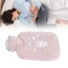 500ML Hot Water Bottle, Hot Water Bag for Pain Relief Menstrual Cramps, Hot Cold Compress, Hand Feet Warmer, Hot Water Bottle with Soft Cover () view 2