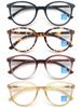 MODFANS Women Reading Glasses Blue Light Blocking 0.5 Men Readers Spring Hinges,Anti Glare UV Eyestrain,Large Round Frame Computer Eyeglasses Women view 1
