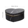 Gadpiparty 3Pcs Valentines Day Heart Shaped Boxes Valentines Nesting Cardboard Cookie Box for Wedding Birthday Present Wrapping & Packaging Black view 2