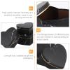 Gadpiparty 3Pcs Valentines Day Heart Shaped Boxes Valentines Nesting Cardboard Cookie Box for Wedding Birthday Present Wrapping & Packaging Black view 3