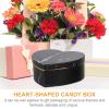 Gadpiparty 3Pcs Valentines Day Heart Shaped Boxes Valentines Nesting Cardboard Cookie Box for Wedding Birthday Present Wrapping & Packaging Black view 4