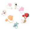 8pcs Straw Cap Straw Plugs Protector Tips Covers Accessories Decor Covers Adorable s for view 1