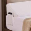 Homemate Queen Size60"x10"x6" Bed Wedge Pillow Stopper - Bed Gap Filler(0-8") - Headboard Pillow - Triangle Bloster Pillow Wedge - White view 1