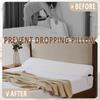 Homemate Queen Size60"x10"x6" Bed Wedge Pillow Stopper - Bed Gap Filler(0-8") - Headboard Pillow - Triangle Bloster Pillow Wedge - White view 3