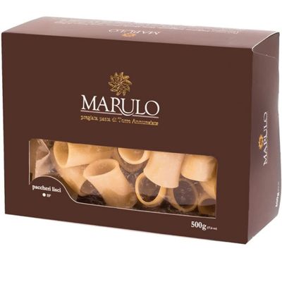 Marulo, Paccheri, Italian Pasta Bronze Die Cut Artisan, Italian Pasta, Only 2 Ingredients,100% Durum Semolina. Imported Italian Pasta (1.1 Pound). Pasta from Campania.