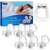 Anti Snoring Devices, Silicone Magnetic Anti Snoring Nose Clip, 6PCS Snore Stopper, Effective to Stop Snoring, Quieter Restful Sleep (White) view 1