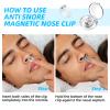Anti Snoring Devices, Silicone Magnetic Anti Snoring Nose Clip, 6PCS Snore Stopper, Effective to Stop Snoring, Quieter Restful Sleep (White) view 4