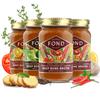 FOND Regenerative Grass Fed Beef Bone Broth  Slow-Simmered Beef Broth for Rich and Nourishing Flavor, Nutrient-Dense, Artisan Quality  3 Different Flavors, Variety Pack  14 oz (4-Pack) view 1