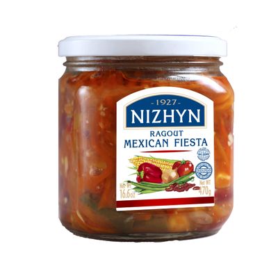 Nezhin Delicious Ragout Mexican Fiesta, Made from Fresh, No Added Preservatives, 470 Grams/16.6oz Pack of 1