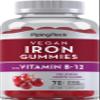 Piping Rock Vegan Iron Gummies Supplement | 70 Count | with Vitamin B-12 | Delicious Grape Flavor | Non-GMO, Gluten Free view 1