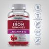 Piping Rock Vegan Iron Gummies Supplement | 70 Count | with Vitamin B-12 | Delicious Grape Flavor | Non-GMO, Gluten Free view 3