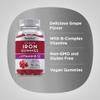 Piping Rock Vegan Iron Gummies Supplement | 70 Count | with Vitamin B-12 | Delicious Grape Flavor | Non-GMO, Gluten Free view 4