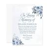 Hello Love Goods Soft Blue Floral In Loving Memory Funeral Thank You Cards, Personalized Sympathy Acknowledgements, Elegant Bereavement Flat Notes with Envelopes - 4.25x.5.5" view 1