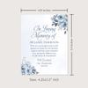 Hello Love Goods Soft Blue Floral In Loving Memory Funeral Thank You Cards, Personalized Sympathy Acknowledgements, Elegant Bereavement Flat Notes with Envelopes - 4.25x.5.5" view 2