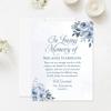 Hello Love Goods Soft Blue Floral In Loving Memory Funeral Thank You Cards, Personalized Sympathy Acknowledgements, Elegant Bereavement Flat Notes with Envelopes - 4.25x.5.5" view 4