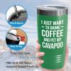 Flairy Land Coffee Lover Green Tumbler 20oz - Coffee and Cavapoo - Coffee Lovers Gifts for Her Coffee Bean Grinder Coffee Drinkers Women Coffee Addict Pet My Dogs Cavapoo Dog Owner view 4