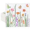 AnyDesign 80 Pack Floral Luncheon Napkins Disposable Spring Paper Decorative Napkins Flower Butterflies Blossoms Dessert Dinner Hand Napkin for Party Supplies Decoration, 6.5 x 6.5 In view 1