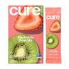 Cure Hydration Plant-Based Electrolyte Drink Mix | No Added Sugar | Dehydration Relief | Coconut Water Powder | FSA-HSA Eligible | Non-GMO, Vegan | 8 Packets  Strawberry Kiwi view 1