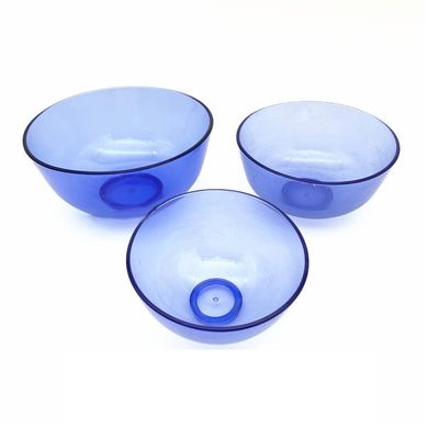 MrHugoo Lab Flexible Alginate Rubber Mixing Bowls Small/Medium/Large (Transparent Blue)