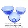 MrHugoo Lab Flexible Alginate Rubber Mixing Bowls Small/Medium/Large (Transparent Blue) view 4
