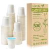 CCWOFF 500P 3OZ Bathroom Cups for Bathroom Eco Friendly Biodegradable Compostable Cup Mini Small Disposable Mouthwash Cups for Bath Rinse for Drinking Washing Taster Cup view 1