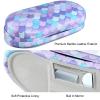 AITIME 2 in 1 Double Sided Portable Contact Lens and Eyeglasses Case, Marbling, Multifunction, Durable, Compact, Portable Storage Kit view 3