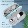 AITIME 2 in 1 Double Sided Portable Contact Lens and Eyeglasses Case - Marbling, Multifunction, Durable, Compact, Portable Storage Kit view 3