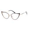 Cat Eye Reading Glasses For Women Metal Frame Blue Light Blocking Computer Readers (purple, 4.75, multiplier_x) view 1
