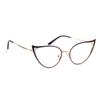 Cat Eye Reading Glasses For Women Metal Frame Blue Light Blocking Computer Readers (purple, 4.75, multiplier_x) view 4