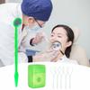 Braces Cleaning Kit for Teeth, Portable Orthodontic Toothbrush Kit Oral Care Dental Travel Kit - Interdental Brush Dental Wax Dental Floss Toothbrush Box (Green B) view 3