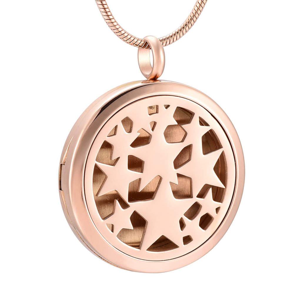 BIAIHQIE Essential Oil Perfume Diffuser Lockets Clip Plating Free 12 Pads