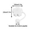 2Pcs Silicone Straw Covers Cap Reusable Drinking Straw Tips Lids Cute Topper for Reusable view 2