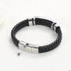 PINOXI Cremation Jewelry Urn Bracelet for Ashes for Men Memorial Braided Urn Bangle Keepsake Jewelry,20cm view 2