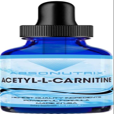Absonutrix Acetyl L-Carnitine, 593mg per Serving, 200 Potent Servings, Quick Absorption Liquid Drops, Gluten-Free, Third-Party Tested, GMP-Certified, Non-GMO, Made in USA